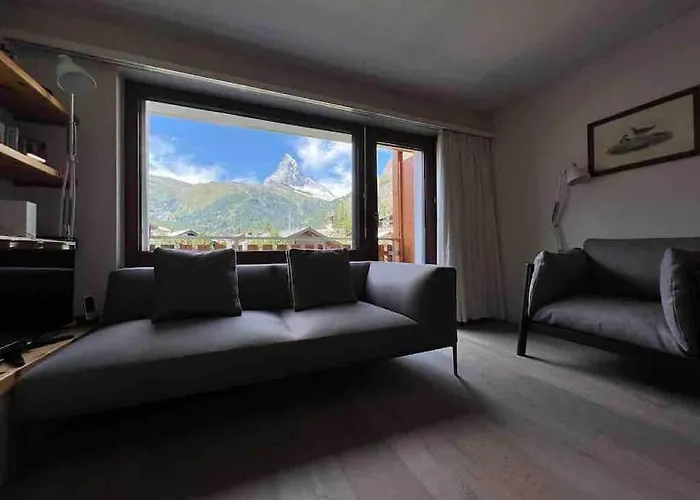 Modern With Matterhorn View Apartament Zermatt